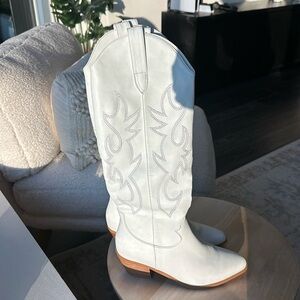 Billini Urson Cowboy Boots - White